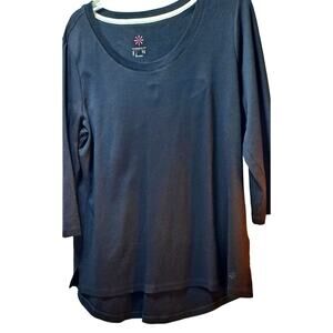 Isaac Mizrahi Long-Sleeve Top L
